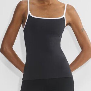 Aritzia Original Contour Swoop Cami Tank in Black/White
